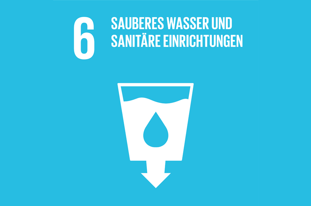 SDG-Symbol für Ziel 6