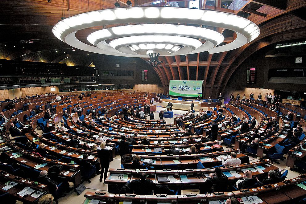 Plenarsaal des Europarats