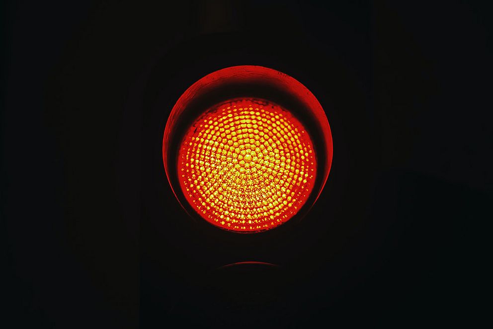 Rotes Ampellicht
